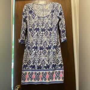 Lilly Pulitzer size M blue and white print dress